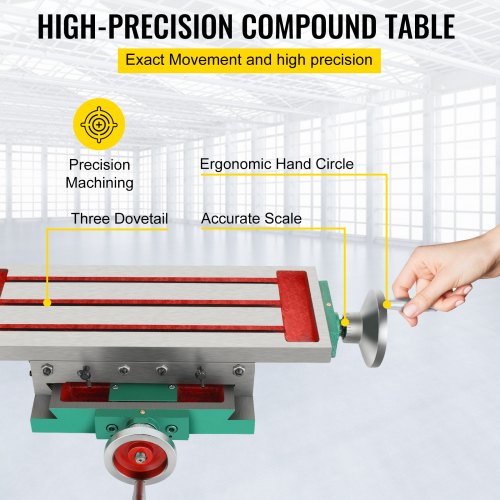 Multifunction Milling Working Table Heavy-Duty Structure, Axis Compound Cross Slide Bench Drill Vise Fixture for Milling