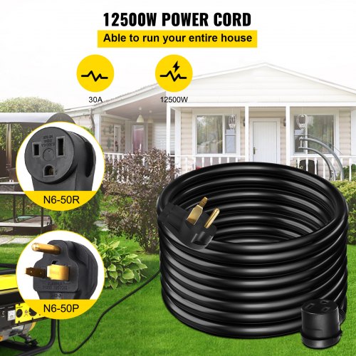 Welding Extension Cord, Heavy-Duty MIG TIG Plasma Welder Power Cable NEMA for Portable Welders & Generators