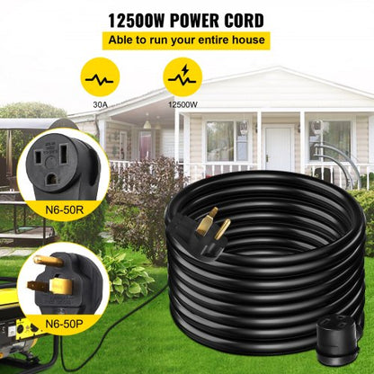 Welding Extension Cord, Heavy-Duty MIG TIG Plasma Welder Power Cable NEMA for Portable Welders & Generators