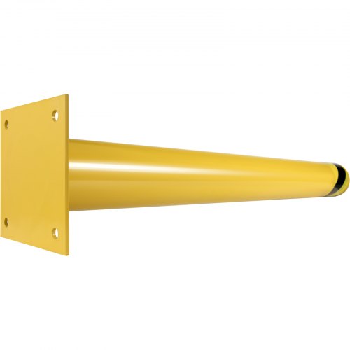 Safety Barrier Bollard 36" Height, Heavy-Duty Yellow Steel Pipe with Anchor Bolts for Pedestrian, Warehouse