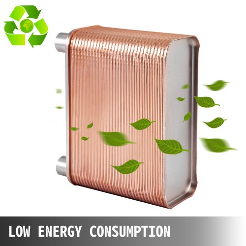 60 Plates Brazed Plate Heat Exchanger 316L Stainless Steel 12 BSP FPT Ports  EATB12 For Beer Wort C 3