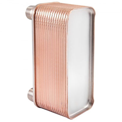 B1230 Brazed Plate Heat Exchanger 30 Plates 316L Stainless Steel 34 MPT Ports For Efficient Hydroni 10