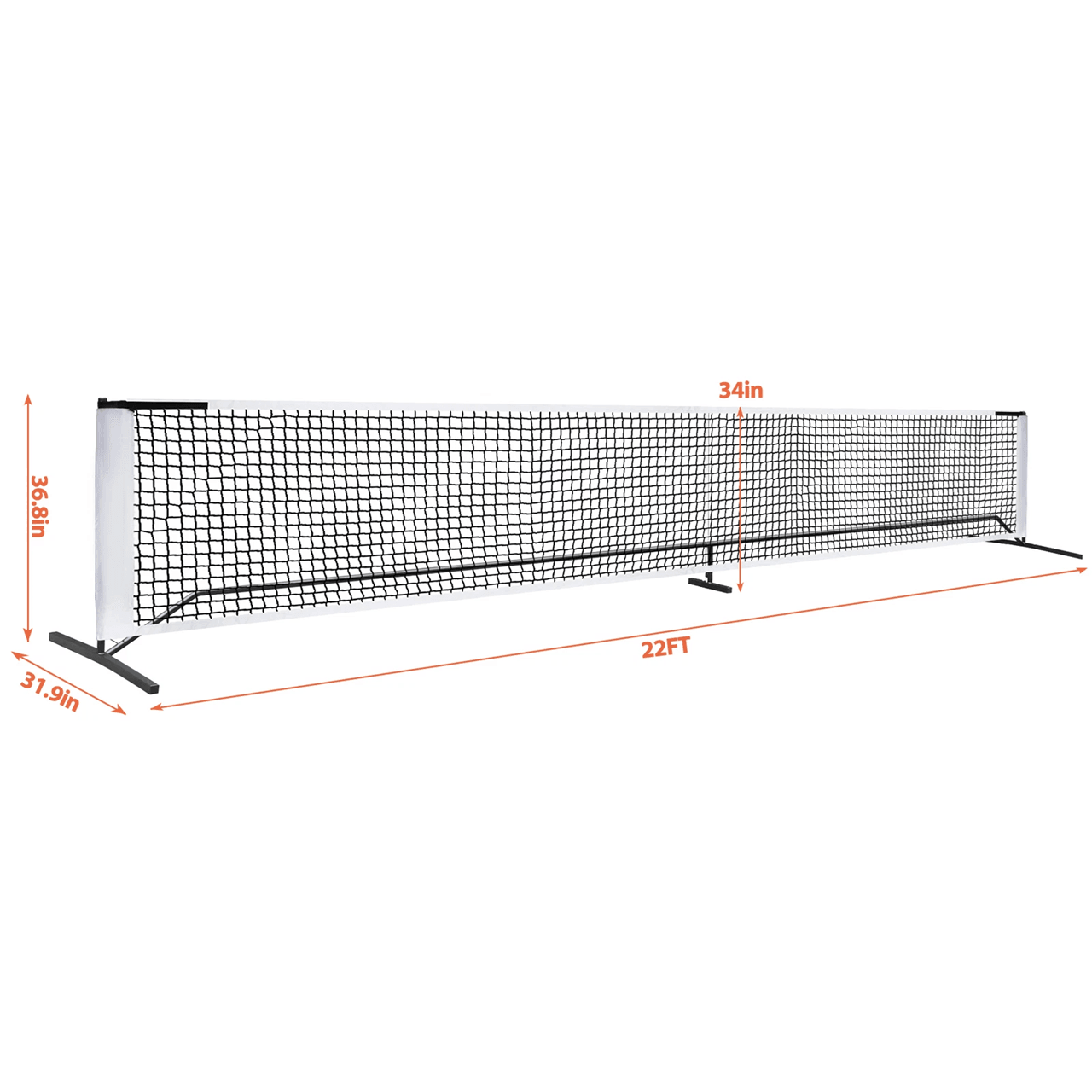 22ft Portable Pickleball And Tennis Net With Stand And Carry Bag For Outdoor Play 1