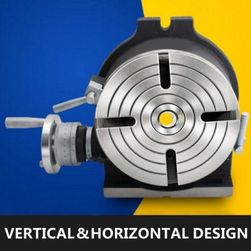8" Horizontal & Vertical Rotary Table, HV8 Precision 3MT Milling Drilling Machine with Vernier Reading for Boring.