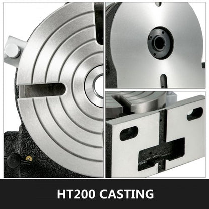 8" Horizontal & Vertical Rotary Table, HV8 Precision 3MT Milling Drilling Machine with Vernier Reading for Boring.