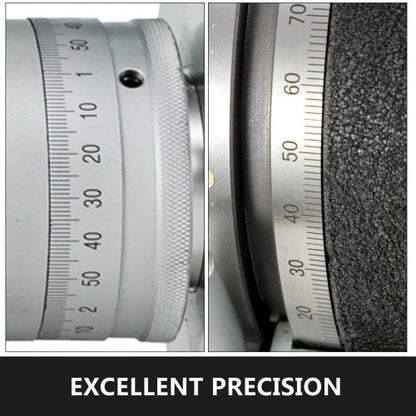8" Horizontal & Vertical Rotary Table, HV8 Precision 3MT Milling Drilling Machine with Vernier Reading for Boring.
