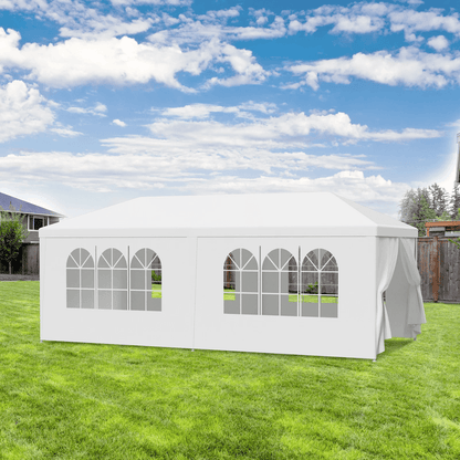 10x30 White Wedding Party Tent With 8 Sidewalls For Outdoor Events 4