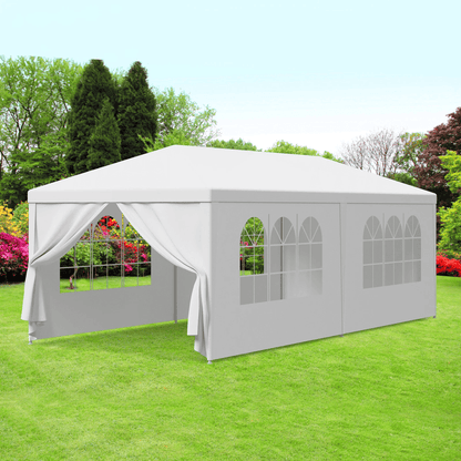10x30 White Wedding Party Tent With 8 Sidewalls For Outdoor Events 5