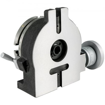 6 Inch Rotary Table for Milling Machine, 4-Slot Horizontal & Vertical Dividing Plates with High Precision