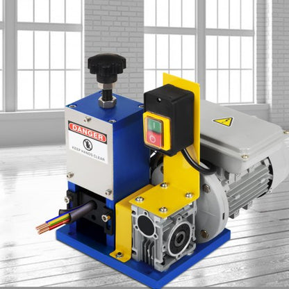 Automatic Electric Wire Stripping Machine (0.05"-0.98"), Portable Dark Blue Wire Stripper Tool for Scrap Copper