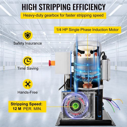 Industrial Wire Stripping Machine 00615 AutomaticManual Copper Wire Stripper With 11 Channels  10 B 5