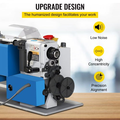 7x12 Metal Lathe Machine 550W HighPrecision Mini Lathe With Variable Speed Nylon Gears  LED Lamp Fo 5