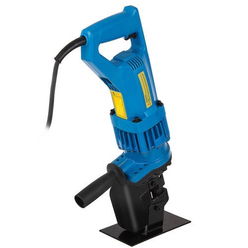 900W Hydraulic Hole Punch Machine, 10-Ton Metal Puncher with 5 Standard Dies for Steel, Iron & Aluminum Plates
