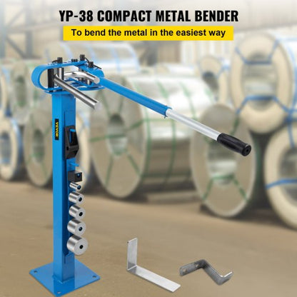 Manual Metal Bender Flat Bar  Square Rod Bending 7 Dies Steel Tube Bender With Floor Stand For Fabr 1