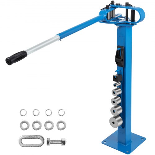 Manual Metal Bender Flat Bar  Square Rod Bending 7 Dies Steel Tube Bender With Floor Stand For Fabr 8