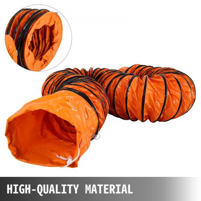 Flexible PVC Ducting Hose for Ventilator Blower, Industrial-Grade Air Ventilation Hose for Exhaust Fan, Factory Use