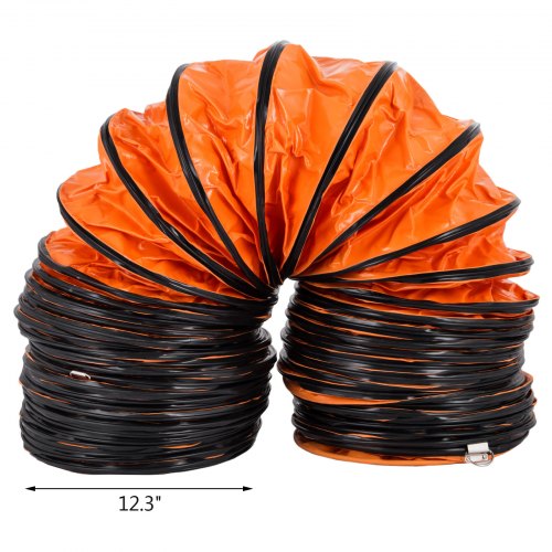 Flexible PVC Ducting Hose for Ventilator Blower, Industrial-Grade Air Ventilation Hose for Exhaust Fan, Factory Use