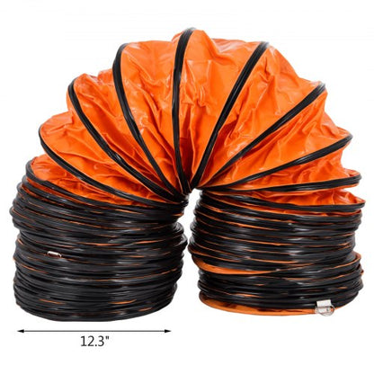 Flexible PVC Ducting Hose for Ventilator Blower, Industrial-Grade Air Ventilation Hose for Exhaust Fan, Factory Use
