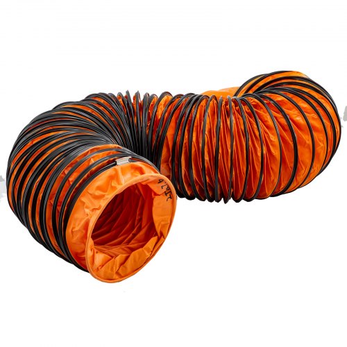 PVC Flexible Ducting Hose for Utility Blower Exhaust Fan, Heavy Duty HVAC Vent Hose for Industrial Ventilation