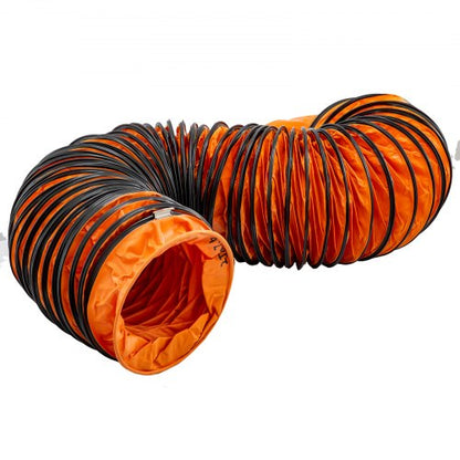 PVC Flexible Ducting Hose for Utility Blower Exhaust Fan, Heavy Duty HVAC Vent Hose for Industrial Ventilation