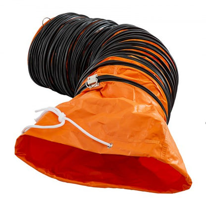 PVC Flexible Ducting Hose for Utility Blower Exhaust Fan, Heavy Duty HVAC Vent Hose for Industrial Ventilation