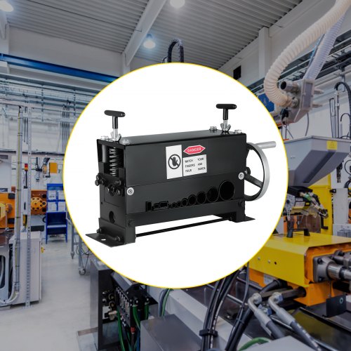 Heavy-Duty Manual Wire Stripping Machine Tool, Cable Stripper for Copper & Aluminum Recycle, Hand Crank Industrial