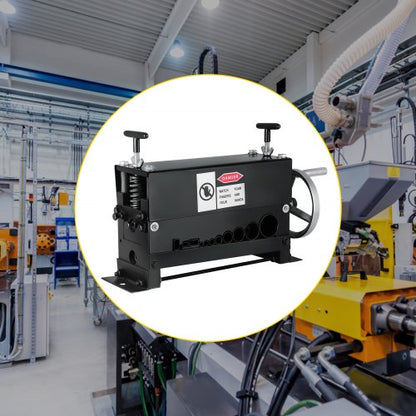Heavy-Duty Manual Wire Stripping Machine Tool, Cable Stripper for Copper & Aluminum Recycle, Hand Crank Industrial