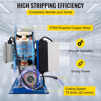 Automatic Wire Stripping Tool, Cable Wire Stripping Machine for Copper Wire Stripper for Scrap Recycling