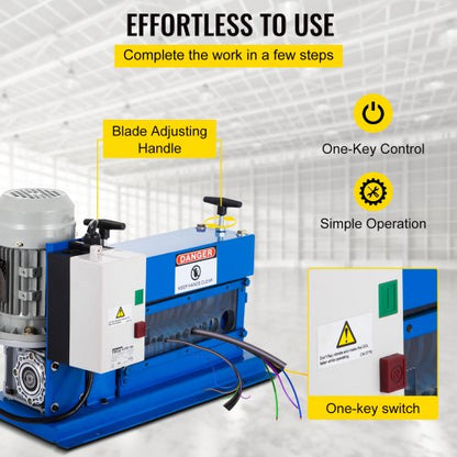 Automatic Wire Stripping Tool, Cable Wire Stripping Machine for Copper Wire Stripper for Scrap Recycling