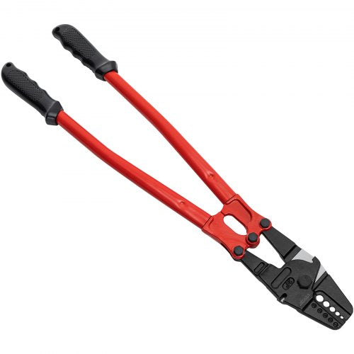 Hand Swager Crimper, Swaging Tool Cavity, Long Handle Wire Rope Crimping Tool for Copper & Aluminum Oval Stop Sleeves
