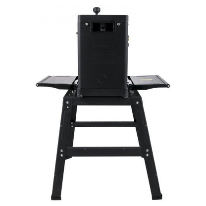 Thickness Planer, Foldable Benchtop Wood Planer with Stand, Dust Exhaust Interface, Double Cutter, High Feed Rate