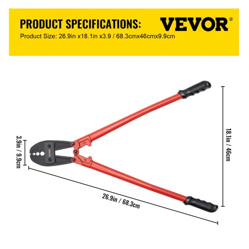 Hand Swager Crimper Tool, Wire Rope Crimping Tool for Sleeves, Long Handle Swaging Tool for Copper & Aluminum Cables