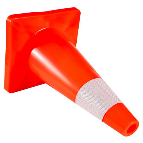 Traffic Safety Cones, Reflective Parking Cones with Stable PVC Base for Driveway, Road Work, Construction & Hazard Zone