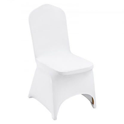 Universal Stretch Spandex Folding Chair Covers 100Pack Washable Arched Front Slipcovers For Wedding 1