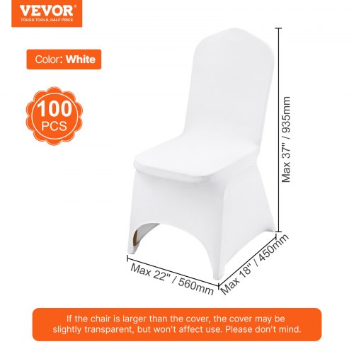 Universal Stretch Spandex Folding Chair Covers 100Pack Washable Arched Front Slipcovers For Wedding 7