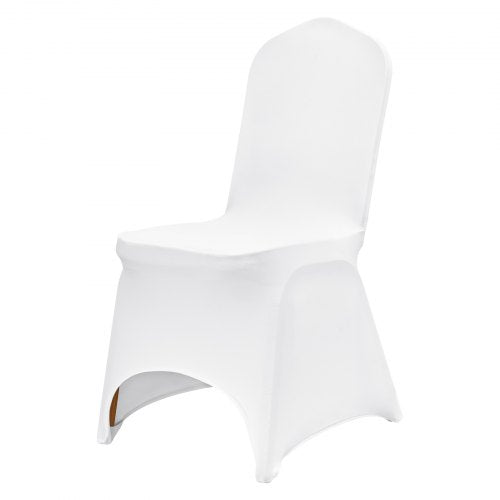 Universal Stretch Spandex Folding Chair Covers 100Pack Washable Arched Front Slipcovers For Wedding 8