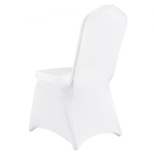 Universal Stretch Spandex Folding Chair Covers 100Pack Washable Arched Front Slipcovers For Wedding 9