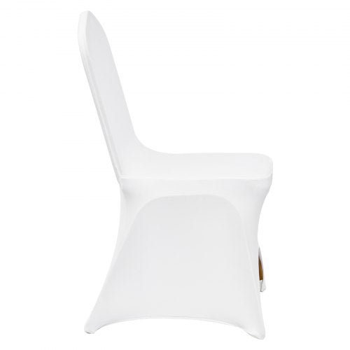 Universal Stretch Spandex Folding Chair Covers 100Pack Washable Arched Front Slipcovers For Wedding 10