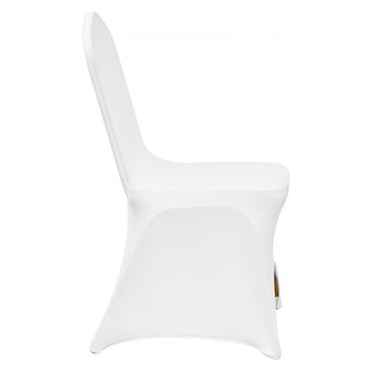 Universal Stretch Spandex Folding Chair Covers 100Pack Washable Arched Front Slipcovers For Wedding 10