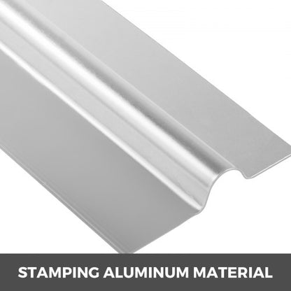2ft Aluminum PEX Heat Transfer Plates (100pcs), 1/2 Inch Compatible Radiant Floor Plates with U-Shape Design