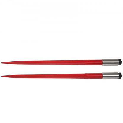 39 HeavyDuty Red Coated Bale Forks 3000LB Capacity Bale Hay Spike With Hex Nut  Sleeve For Tractors 9