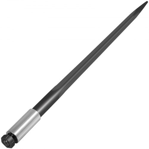 3600 Lbs Capacity Black Coated Bale Forks 39 Bale Hay Spike With Hex Nut  Sleeve For Tractors Loade 1