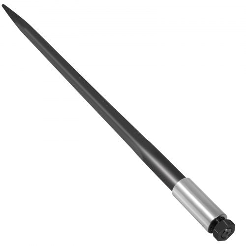 3600 Lbs Capacity Black Coated Bale Forks 39 Bale Hay Spike With Hex Nut  Sleeve For Tractors Loade 8