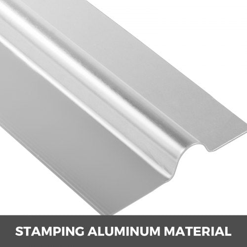 4 ft Aluminum PEX Heat Transfer Plates (200 pcs Box), 1/2 Inch Radiant Floor Heating Plates for Enhanced Heat