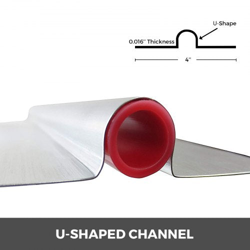 4 ft Aluminum PEX Heat Transfer Plates (200 pcs Box), 1/2 Inch Radiant Floor Heating Plates for Enhanced Heat