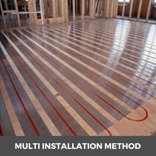 2ft Aluminum PEX Heat Transfer Plates (200 Pcs), 1/2 Inch Radiant Floor Heating Plates for PEX Tubing
