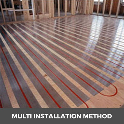 2ft Aluminum PEX Heat Transfer Plates (200 Pcs), 1/2 Inch Radiant Floor Heating Plates for PEX Tubing