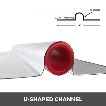 300-Pack 4 ft Aluminum Heat Transfer Plates, Compatible with 1/2 Inch PEX Tubing for Radiant Floor Heating