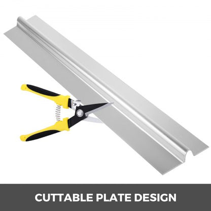 300-Pack 4 ft Aluminum Heat Transfer Plates, Compatible with 1/2 Inch PEX Tubing for Radiant Floor Heating