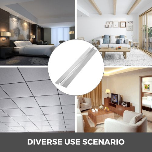 300-Pack 4 ft Aluminum Heat Transfer Plates, Compatible with 1/2 Inch PEX Tubing for Radiant Floor Heating